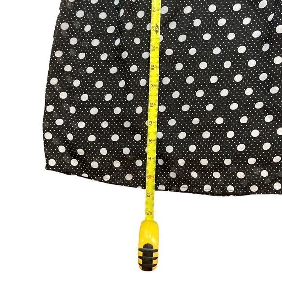 As U Wish Black And White Polkadot Flutter Sleeve Dress, Size S - Picture 7 of 7